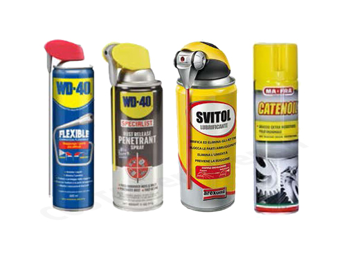 Lubrificanti spray o goccia